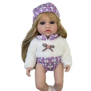 34 CM BABYLISTIC VINYL SILICONE DOLL, realistic hair, eyes, nails, so soft